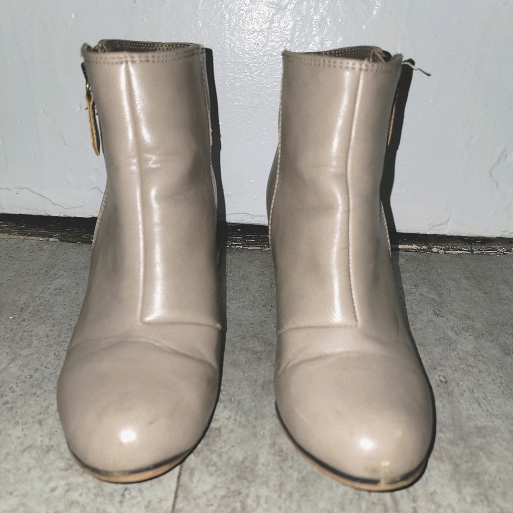 Taupe boot heels